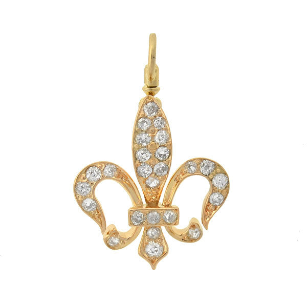 Victorian 14k online Fluer Di Lis Pendant