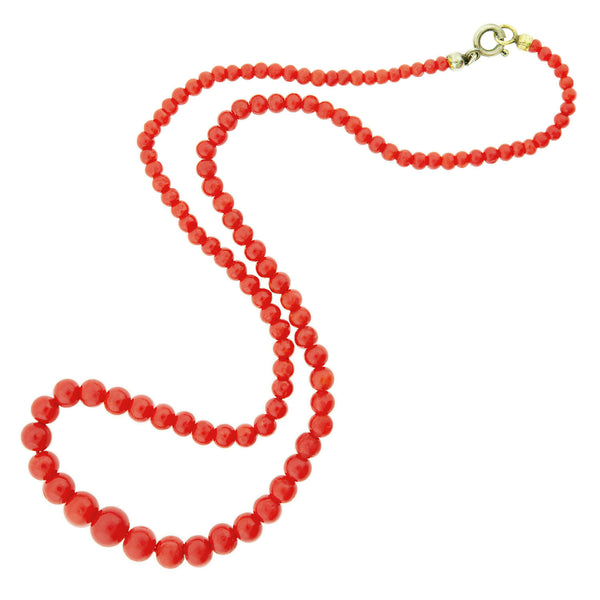 Oxblood sale coral necklace