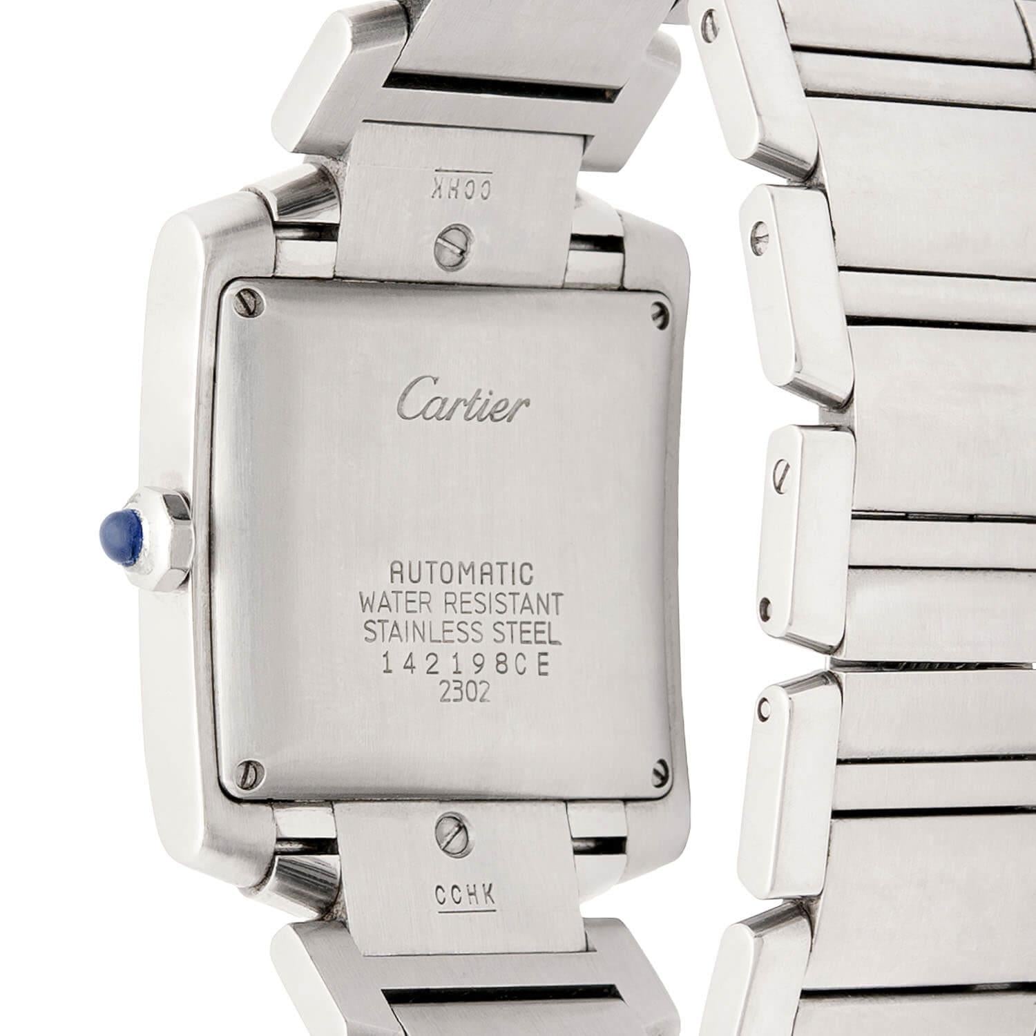 CARTIER Estate Stainless Steel Tank Francaise Watch