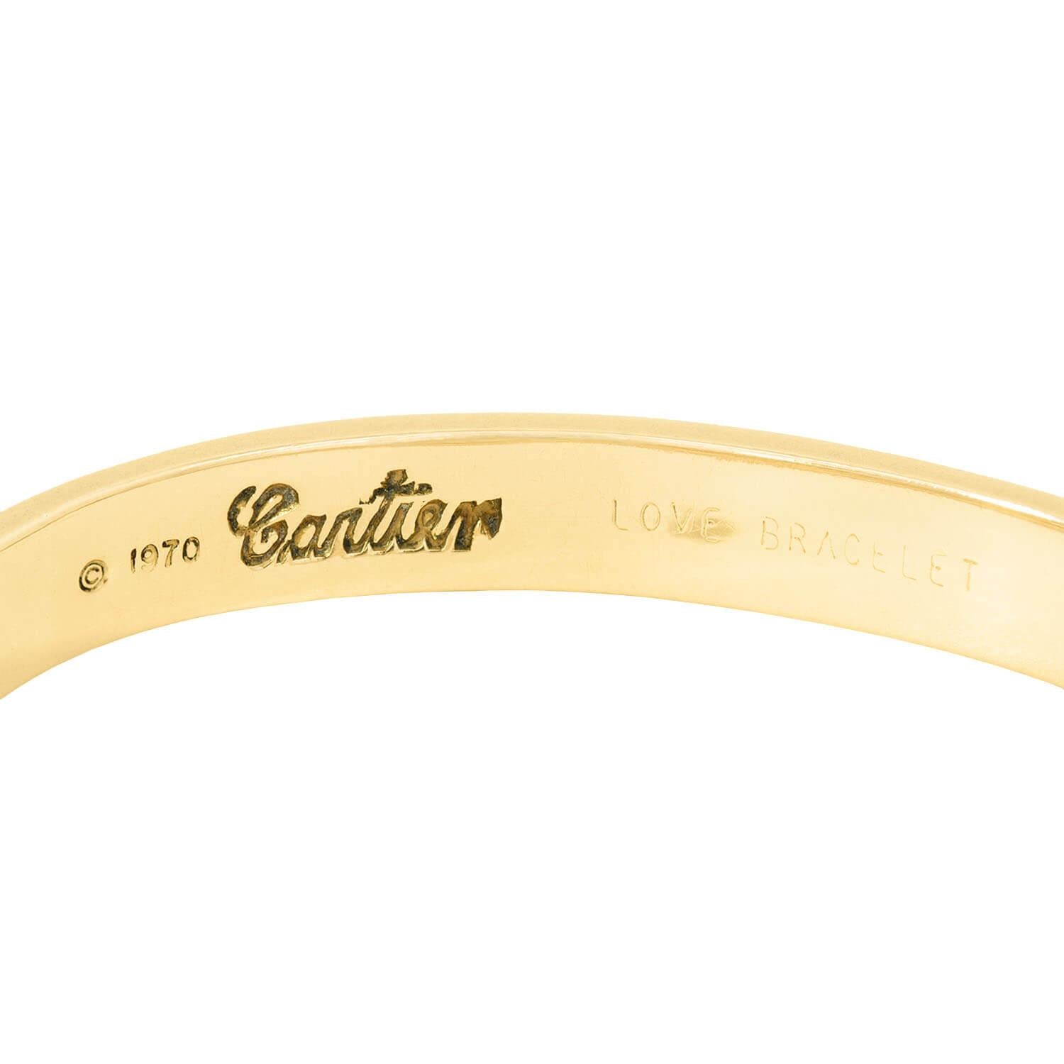 ALDO CIPULLO for CARTIER Vintage 18k Love Bracelet