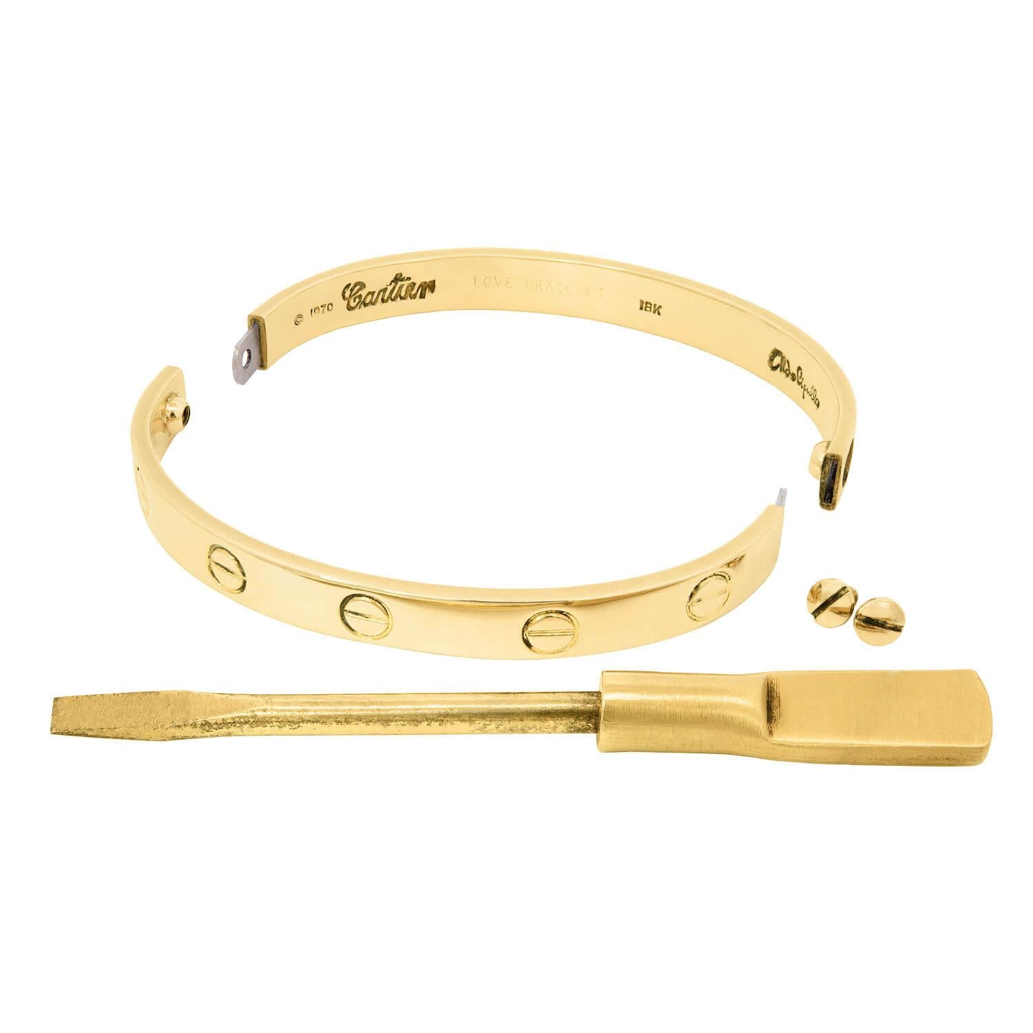 ALDO CIPULLO for CARTIER Vintage 18k Love Bracelet