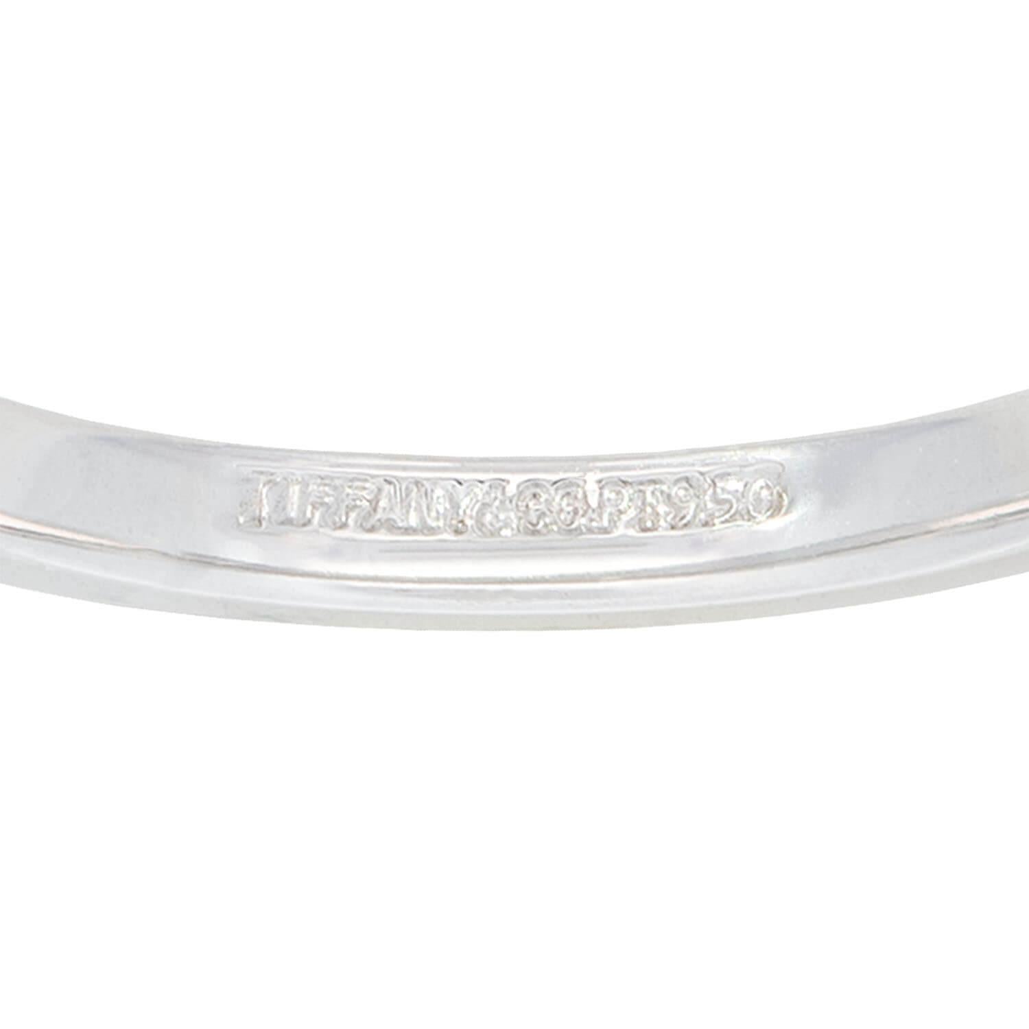 TIFFANY & CO. Estate Platinum Wedding Band