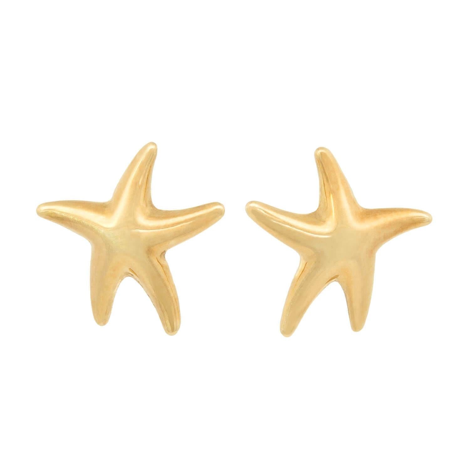 TIFFANY & CO. ELSA PERETTI 18k Starfish Earrings