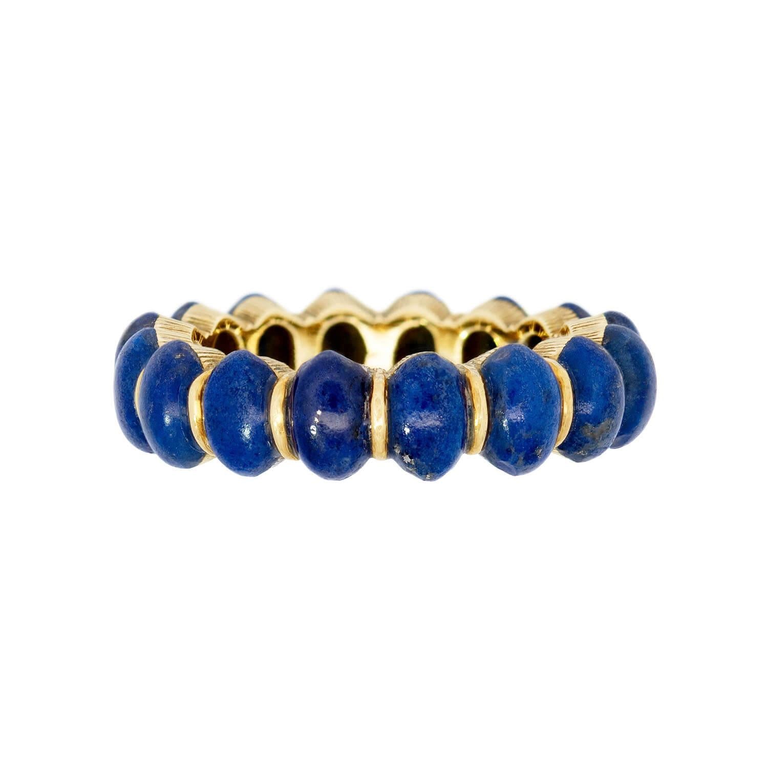 Estate 14k Lapis Multi-Stone Ring