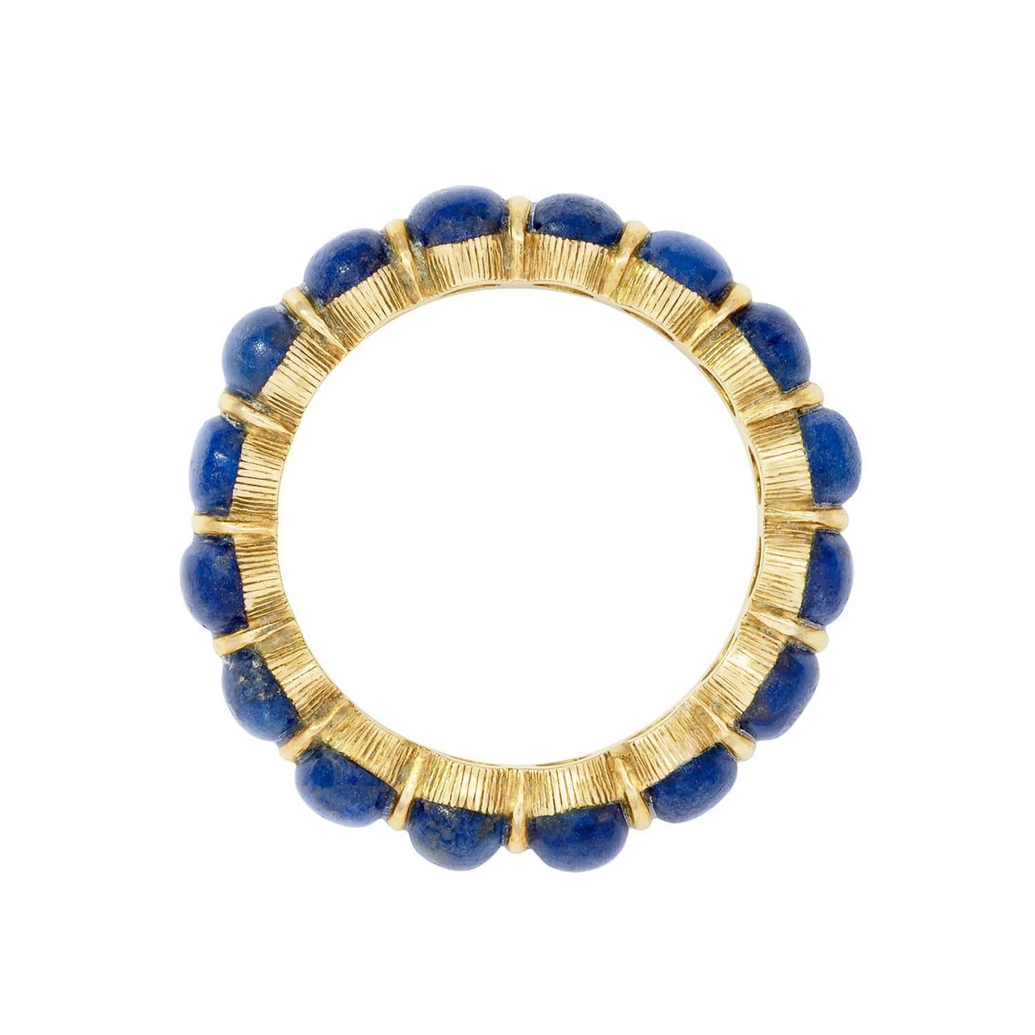 Estate 14k Lapis Multi-Stone Ring