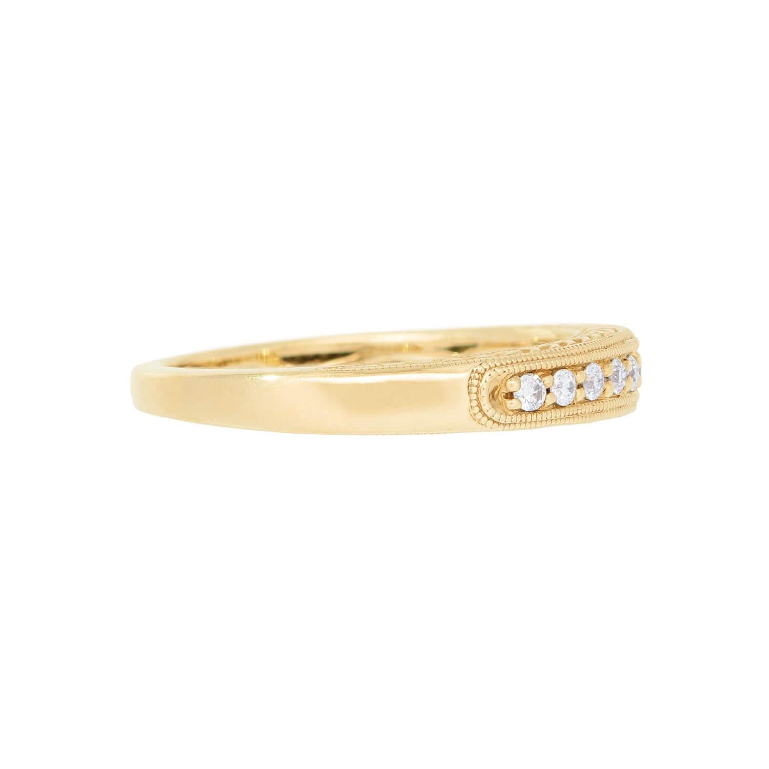 Estate 18k Diamond Band