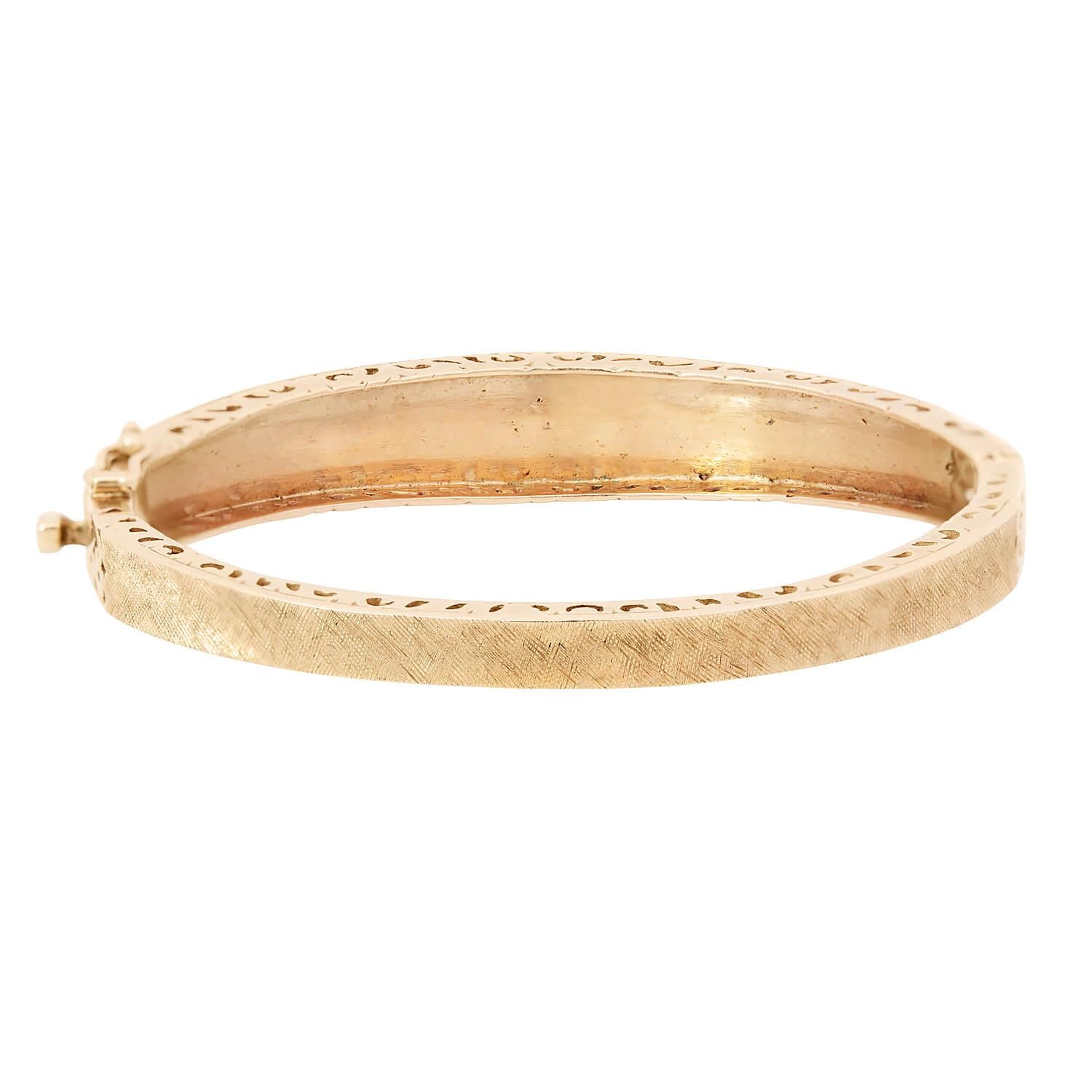 Retro 18k Opal Bangle