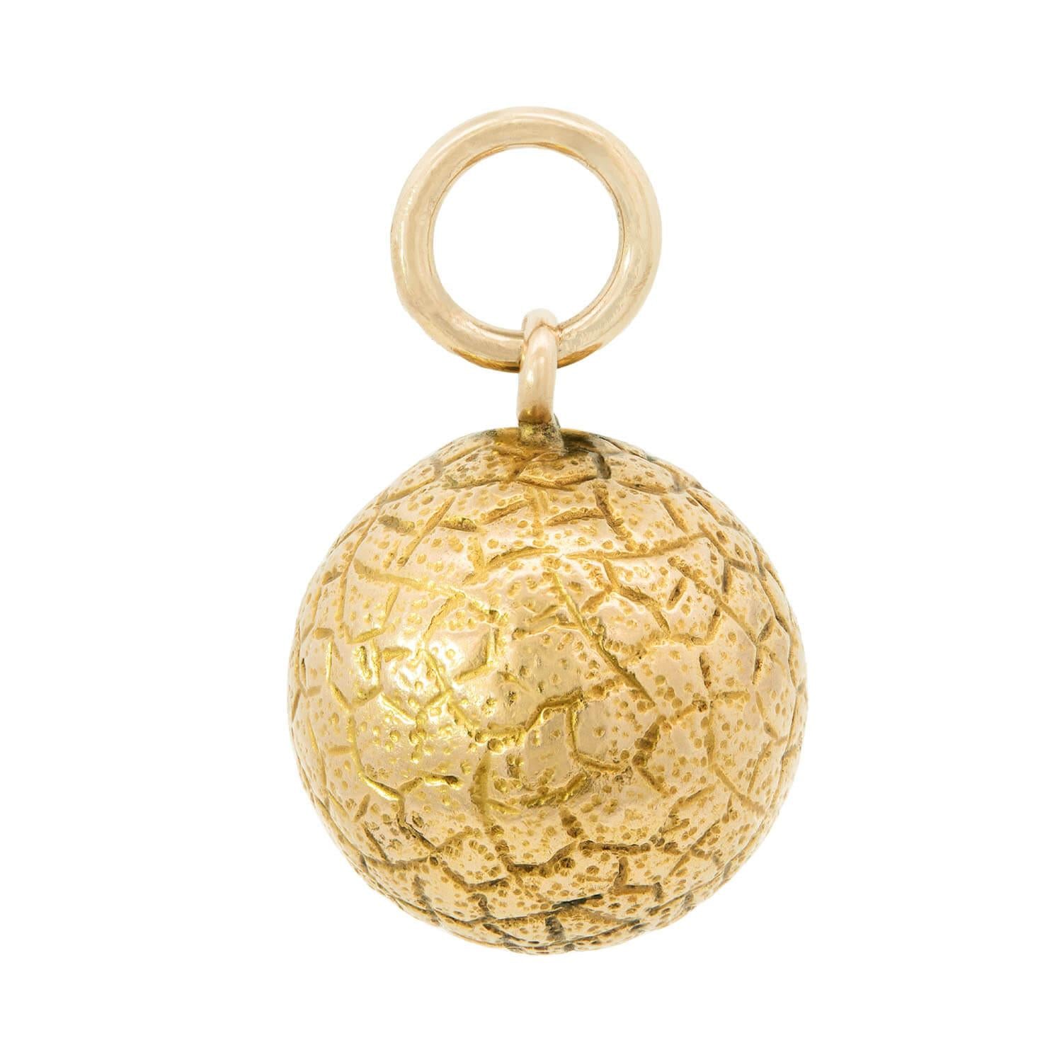 Victorian 14k Ball Pendant