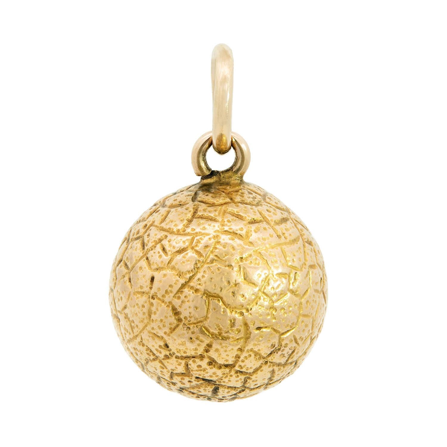 Victorian 14k Ball Pendant