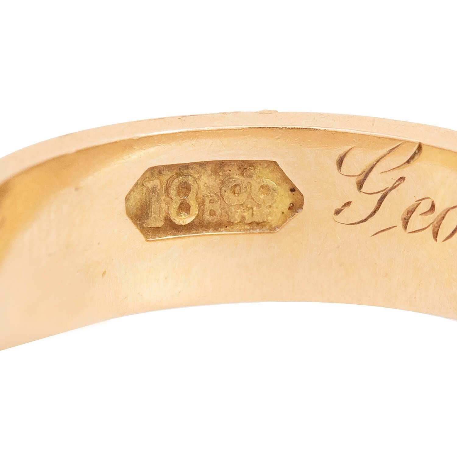 Victorian 18k Wedding Band