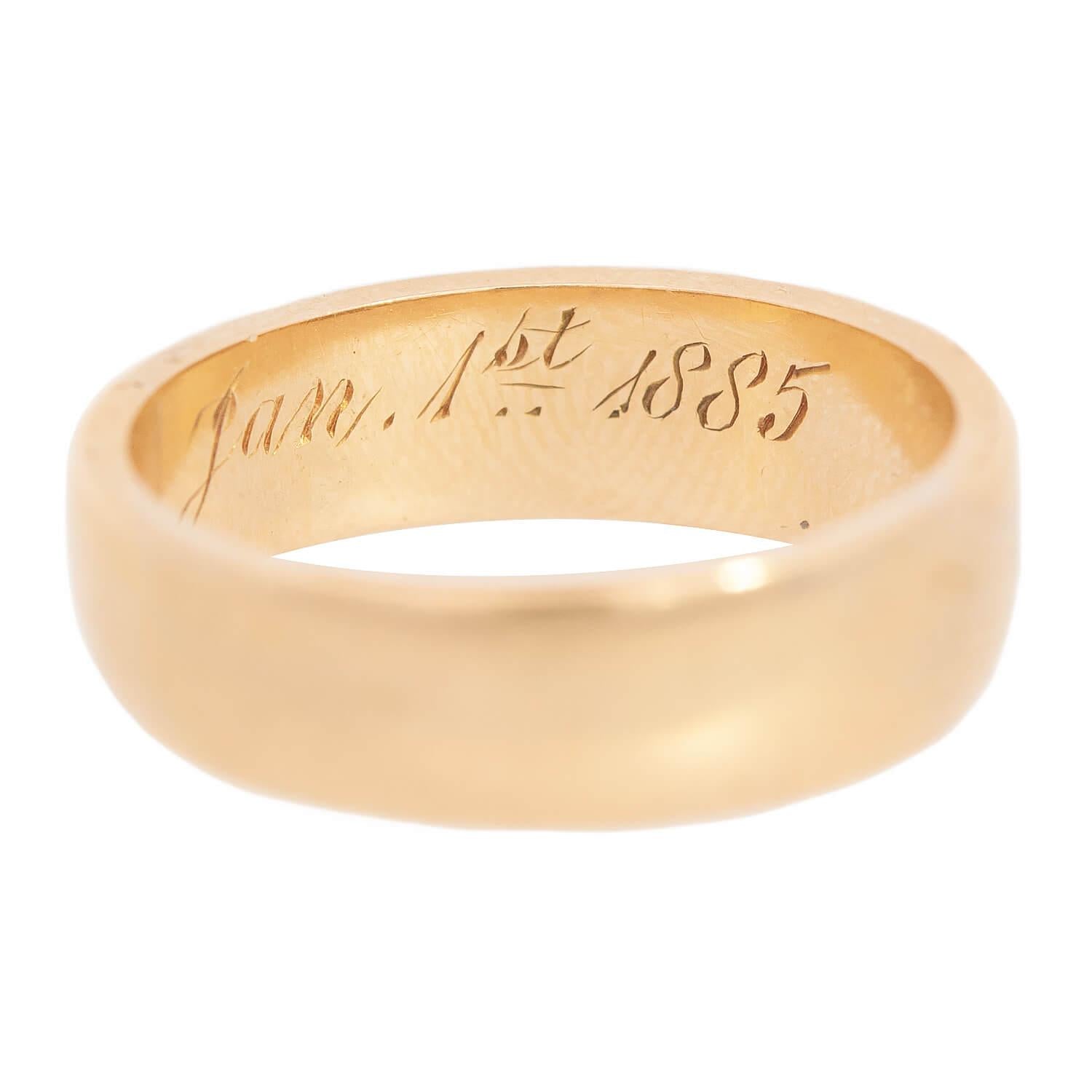 Victorian 18k Wedding Band