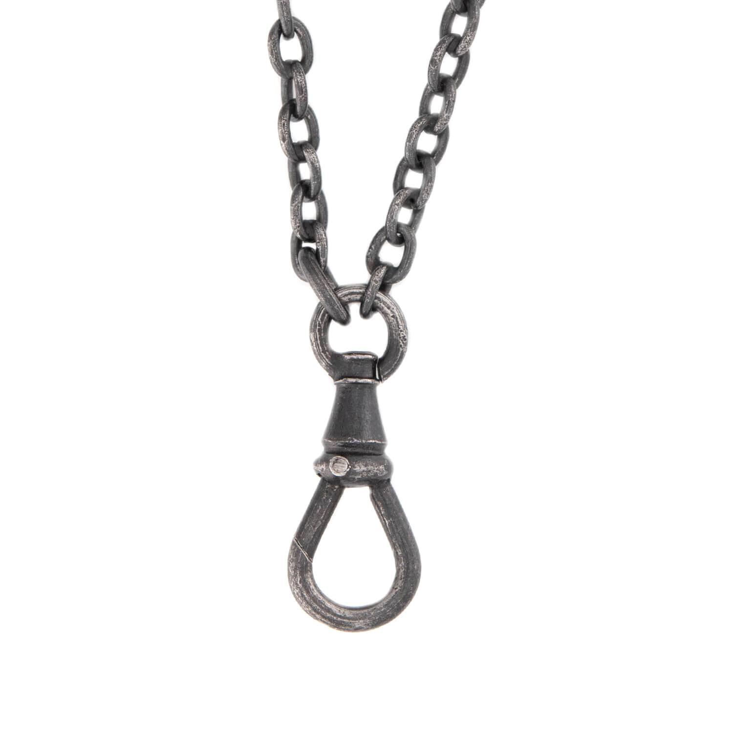 Victorian Gunmetal Chain 49"