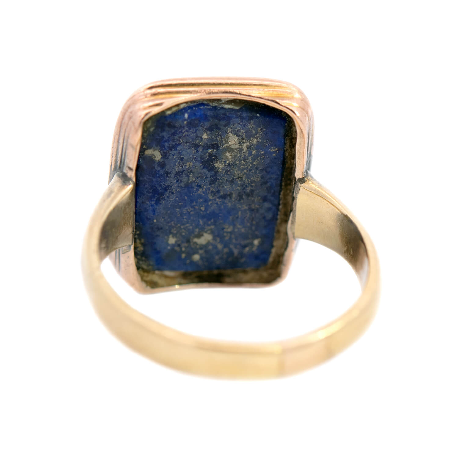 Georgian 15k Lapis Intaglio Signet Ring