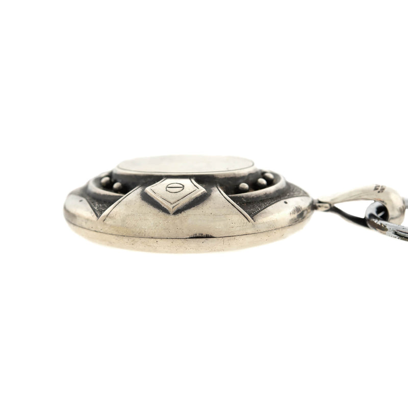 Gucci Sterling Silver VIRGO Pendant Black Leather Cord -  Israel
