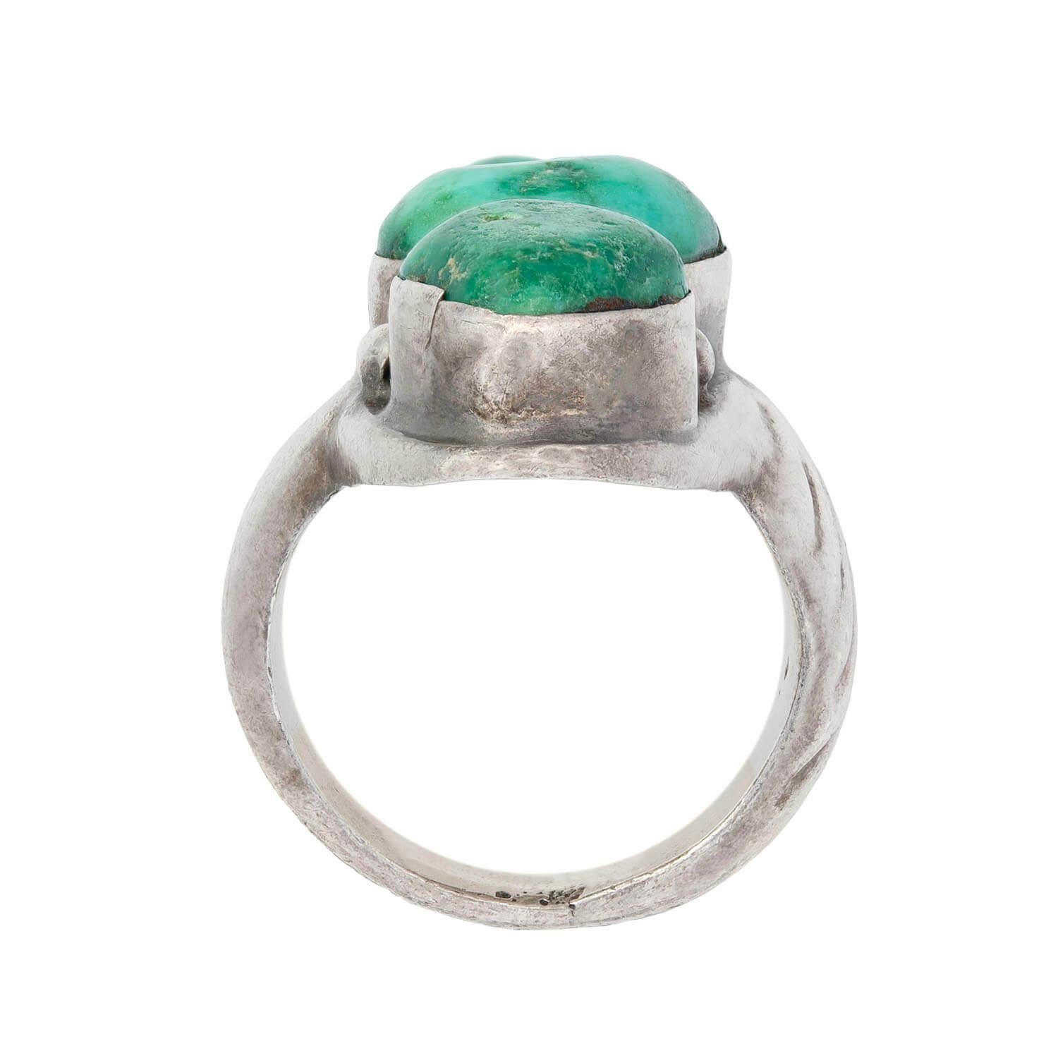 Vintage Sterling Silver Turquoise Statement Ring