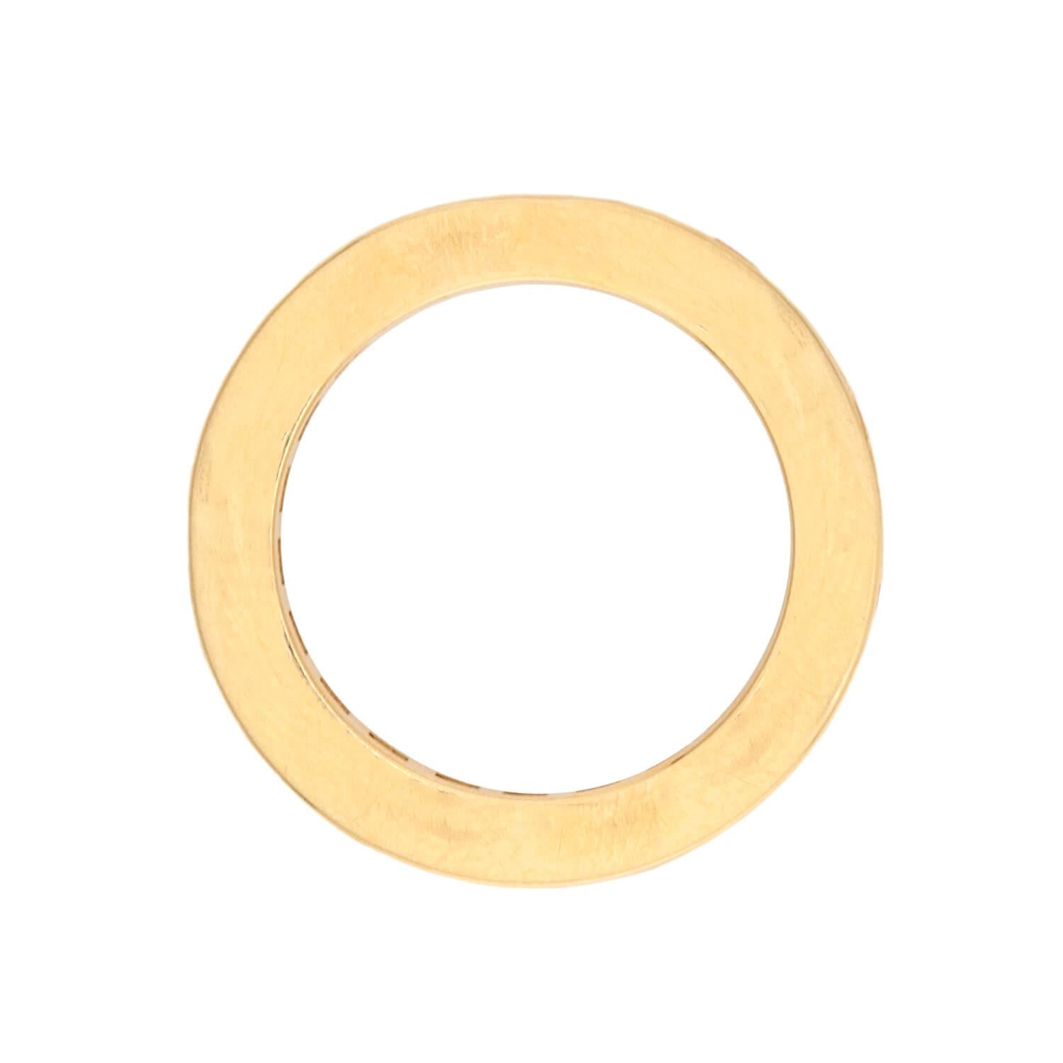 Estate 18k Yellow Sapphire Eternity Band