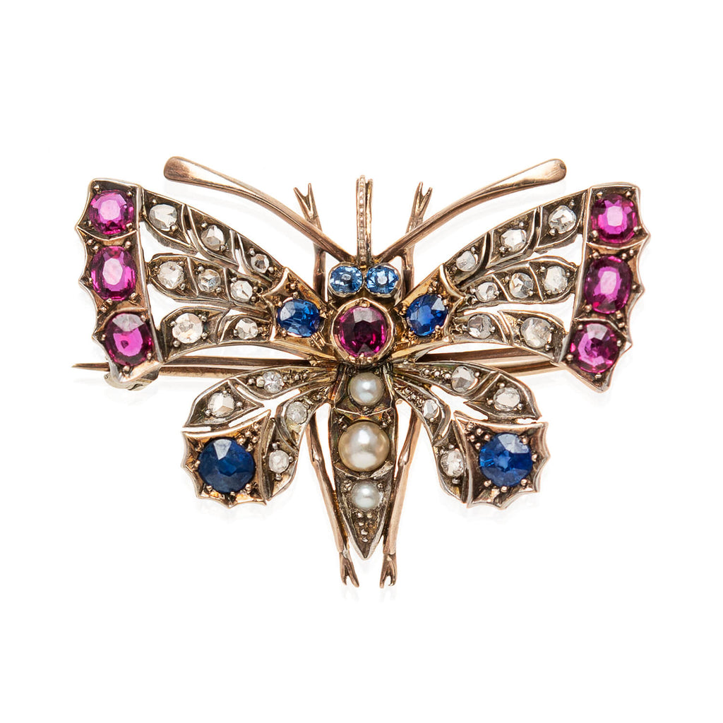 Art Nouveau Butterfly Pin P128 – Sweet Romance Jewelry