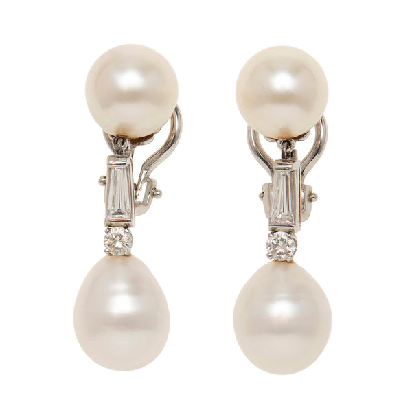 AURI STUDS, Gold-Finish Metal Pearl and Crystal Stud Earrings, Autumn  Collection