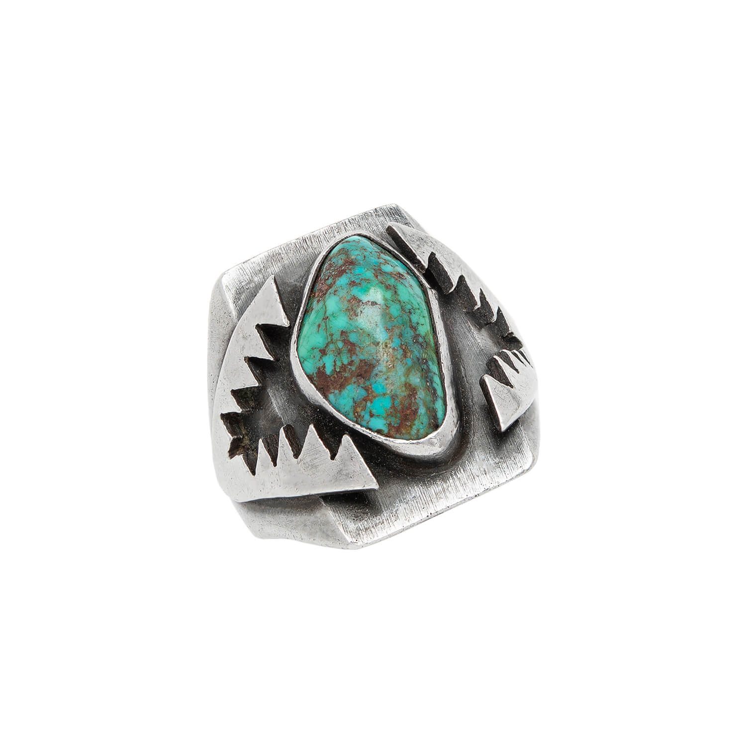 Vintage Pawn Silver & Turquoise Ring