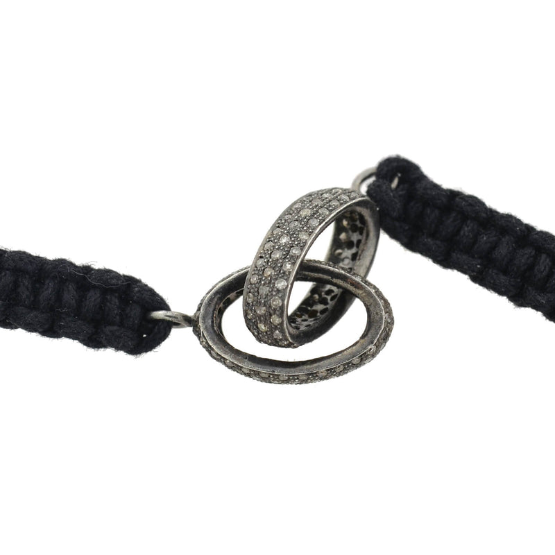 Braided Cord Adjustable Kabbalah Bracelet with Hamsa - Blue | aJudaica.com