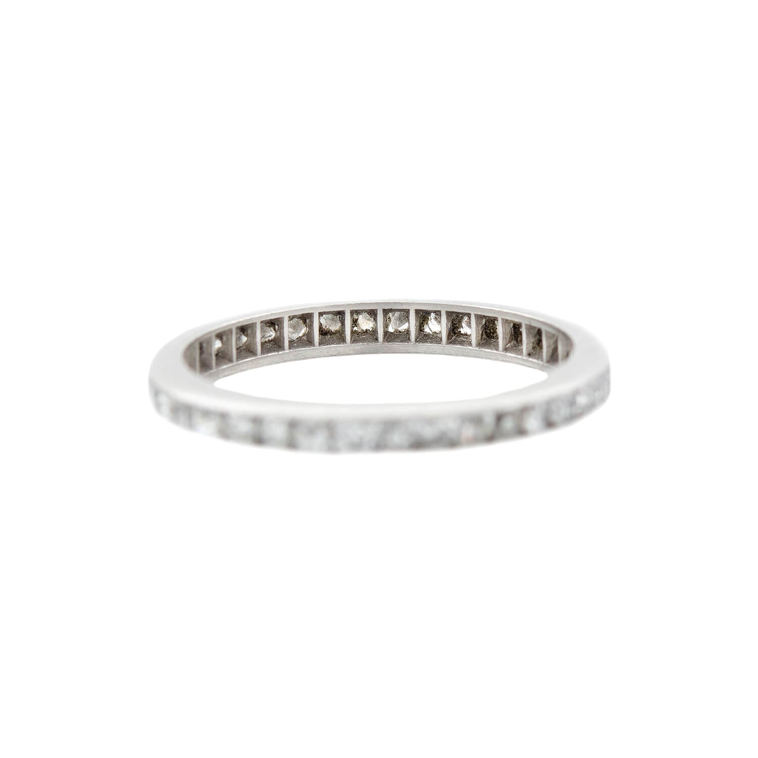 Edwardian Platinum Diamond Eternity Band 0.70ctw