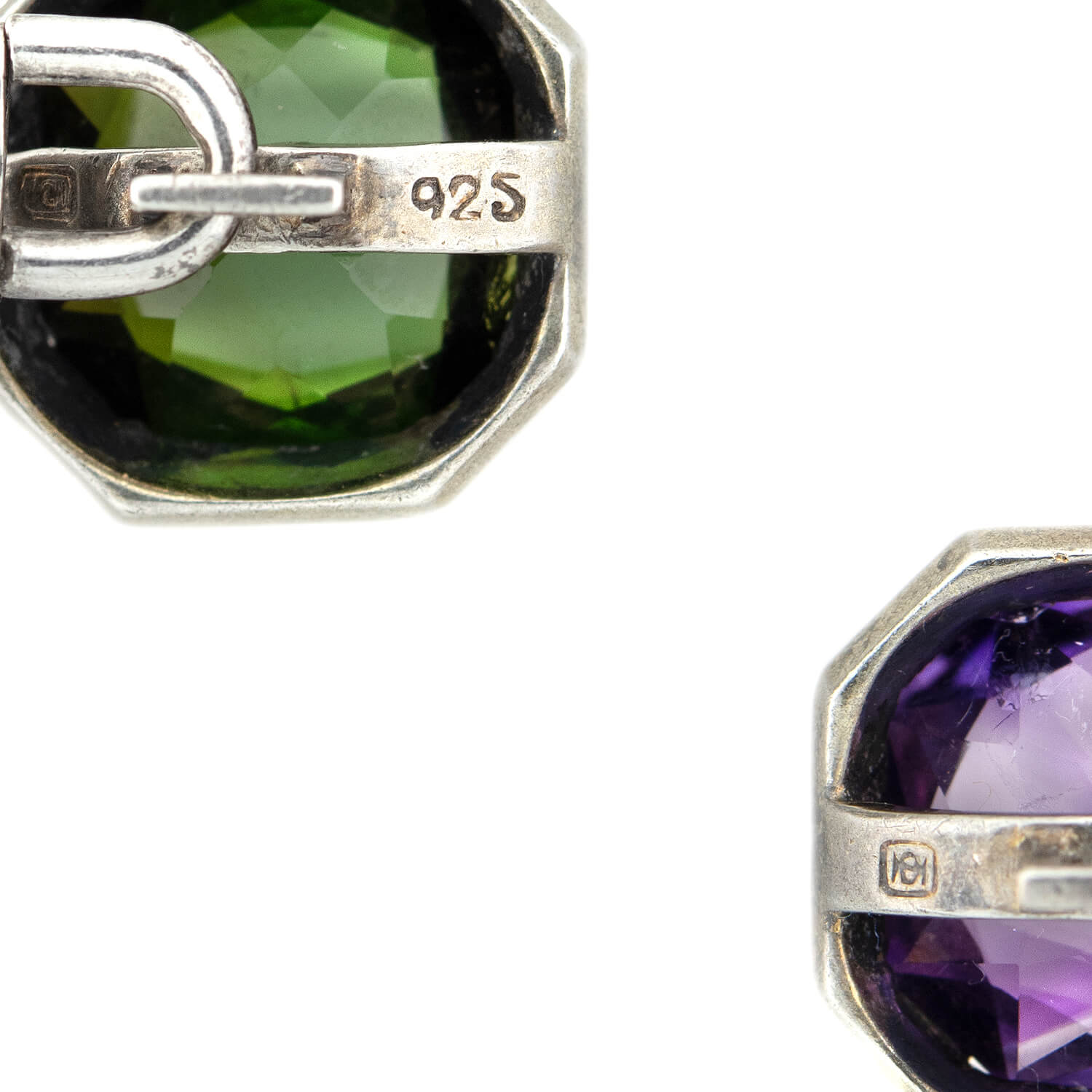 Late Victorian Sterling + Multi-Gemstone Cufflinks