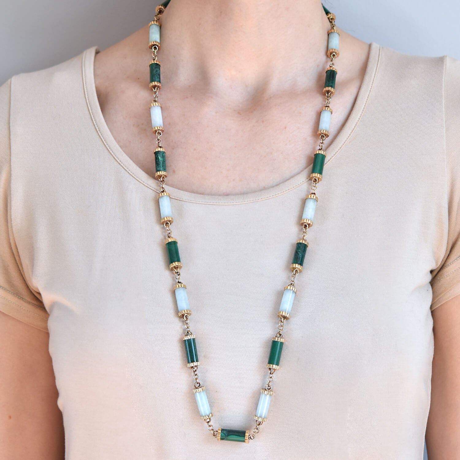 Authentic Vintage Jade Necklace 35