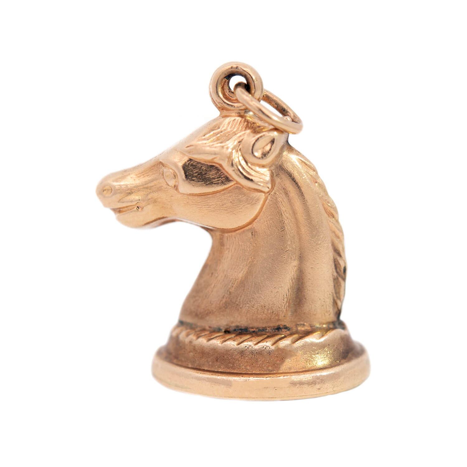 Retro 14k Gold Horse Head Charm/Pendant