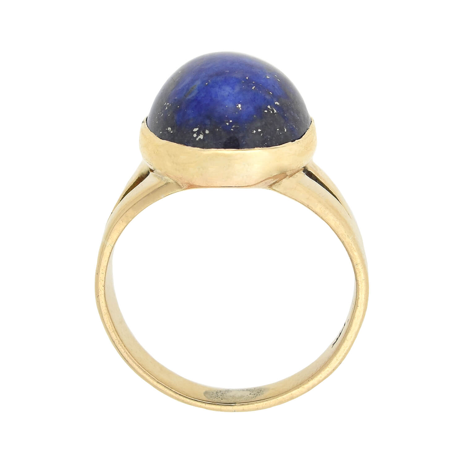 Vintage 14kt Lapis Lazuli Cabochon Ring