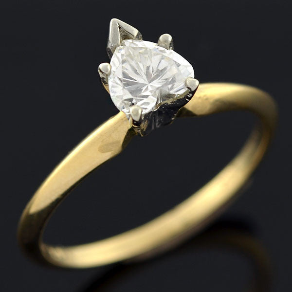 Estate 14kt Heart Diamond Solitaire Engagement Ring 0.45ct – A. Brandt ...