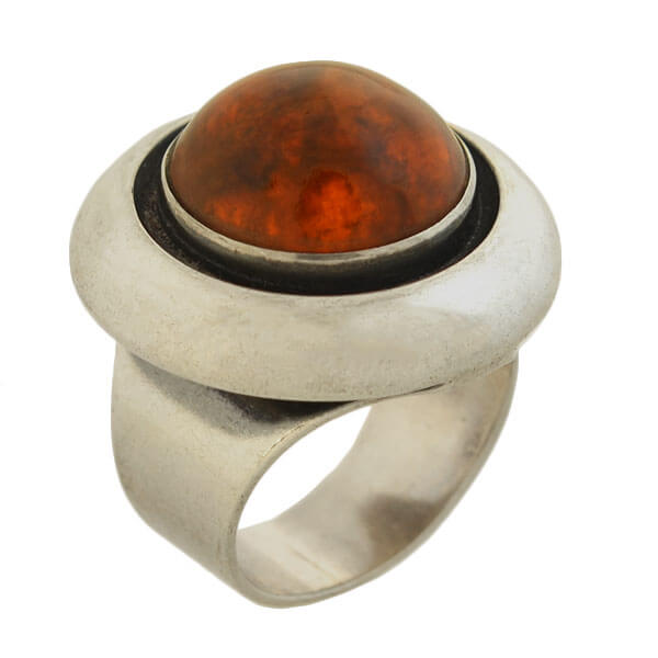 Amber ring 2024 sterling silver