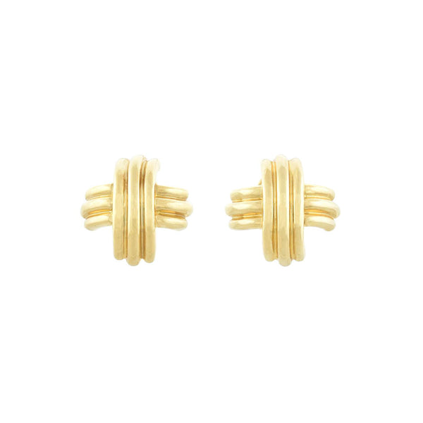 Tiffany & Co. Two-Tone X Earrings - Small | Rent Tiffany & Co. jewelry for  $55/month - Join Switch