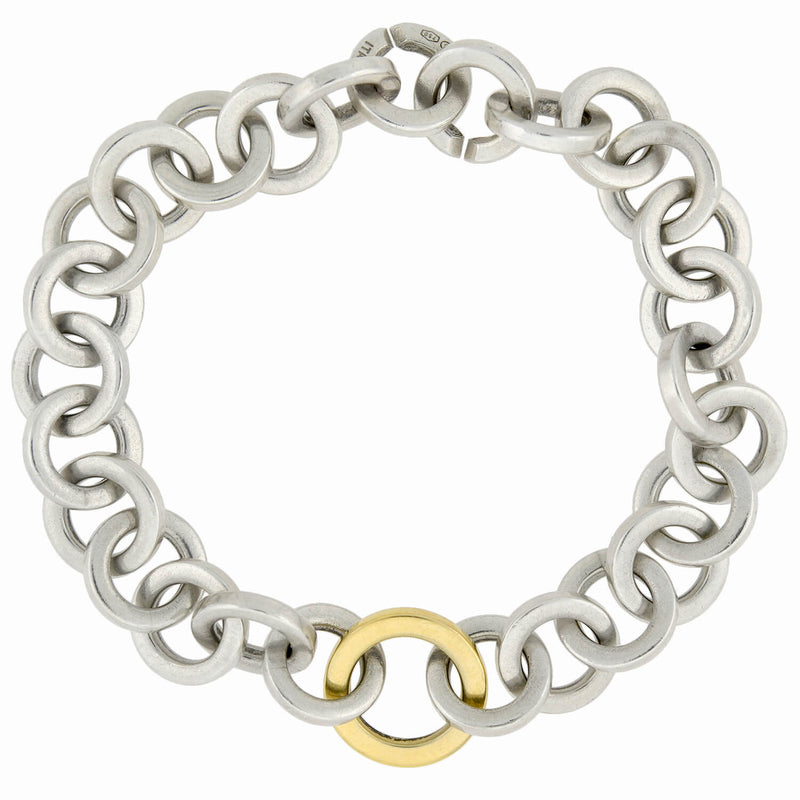 Tiffany & Co. Sterling Silver 1837 Circle Bracelet, 6.5” - Ruby Lane