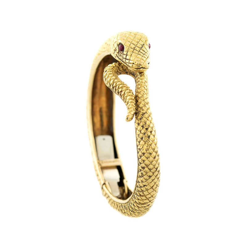 Cleopatra Swirling Snake Cuff Bracelet in Faux Gold | Ellison and Young –  pinupgirlclothing.com