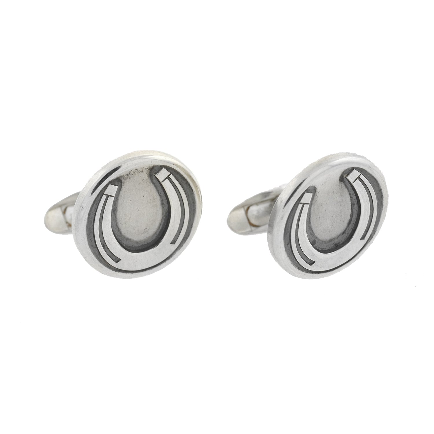 GEORG JENSEN Vintage Sterling Horseshoe Cufflinks