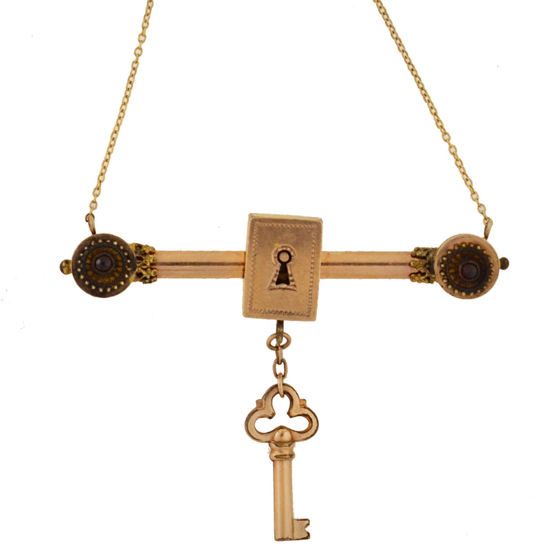 Vintage key, keyhole and lock set or victorian padlock elements