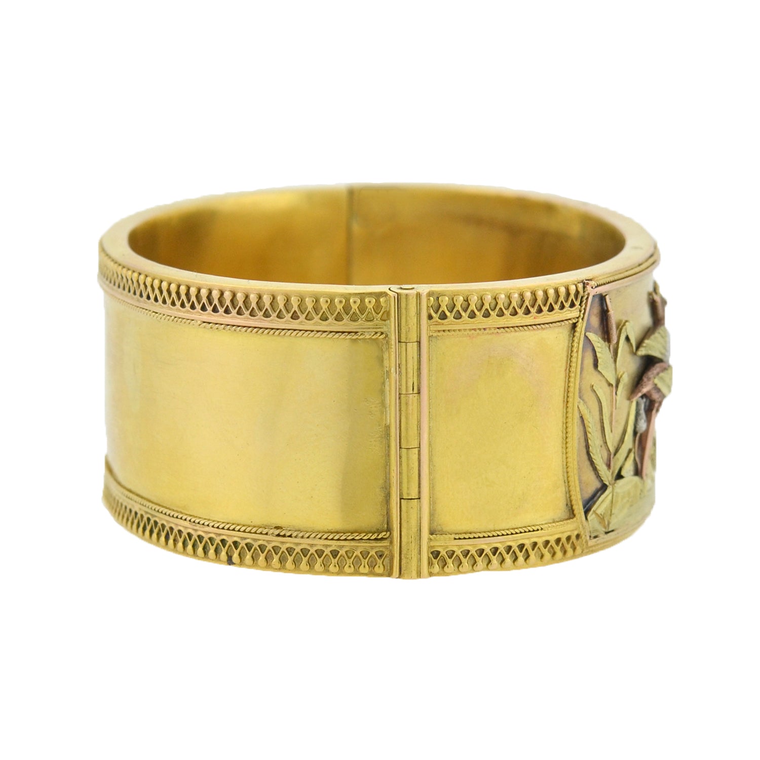 Yellew resin and mixed metal bangle sale bracelet